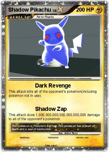 Pokemon Shadow Pikachu