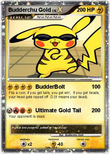 Pokemon Budderchu Gold