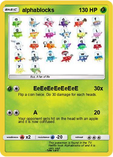Pokemon alphablocks