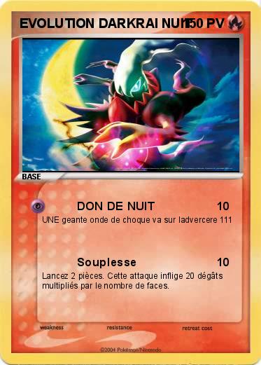 Pokemon EVOLUTION DARKRAI NUIT 