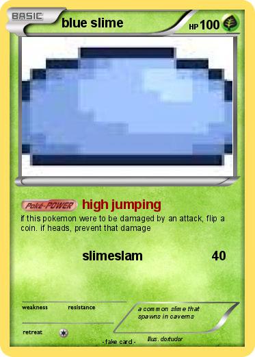 Pokemon blue slime