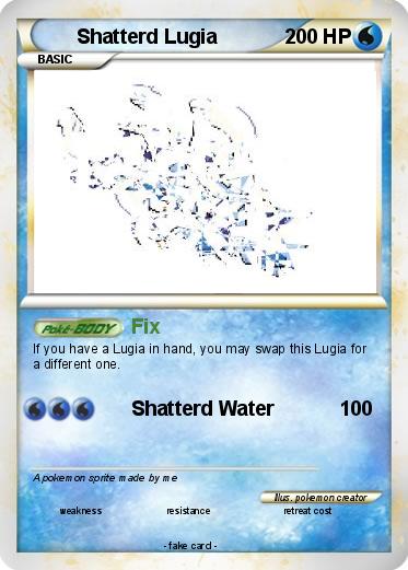 Pokemon Shatterd Lugia