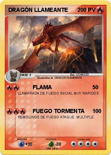 Pokemon DRAGÓN LLAMEANTE