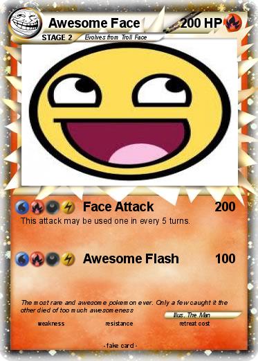 Pokemon Awesome Face