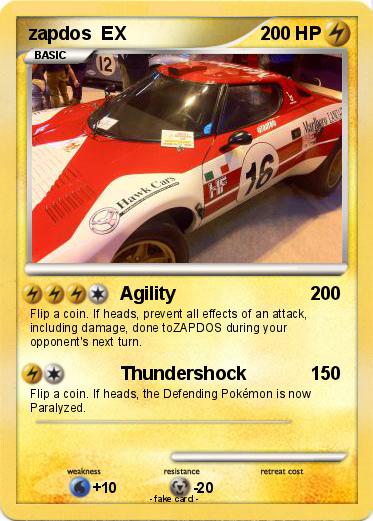 Pokemon zapdos  EX
