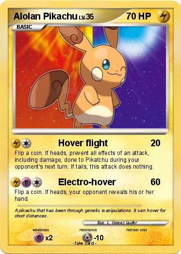 Pokemon Alolan Pikachu