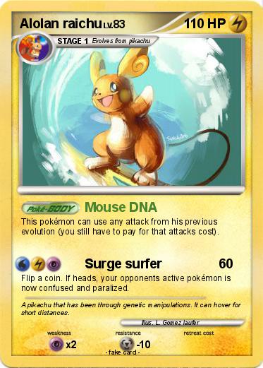 Pokemon Alolan raichu