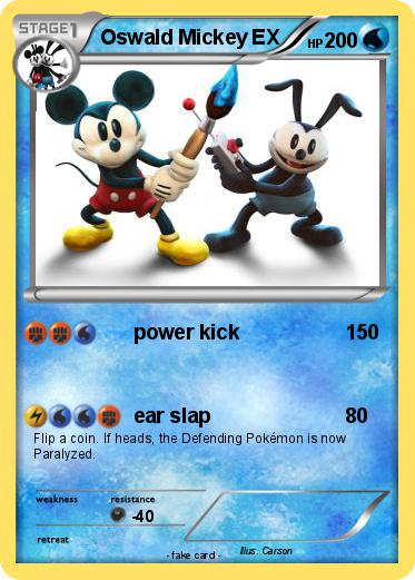 Pokemon Oswald Mickey EX