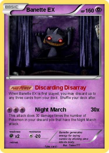 Pok mon Banette EX 3 3 Discarding Disarray My Pokemon Card