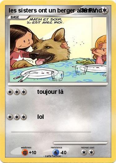 Pokemon les sisters ont un berger allemand