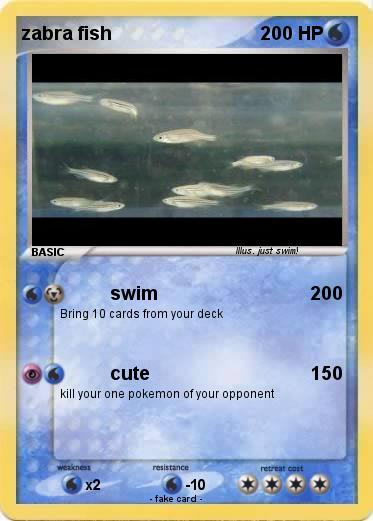 Pokemon zabra fish