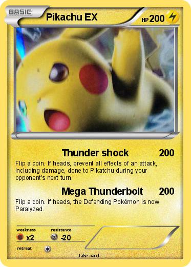 Pokemon Pikachu EX