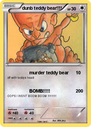 Pokemon dunb teddy bear!!!!