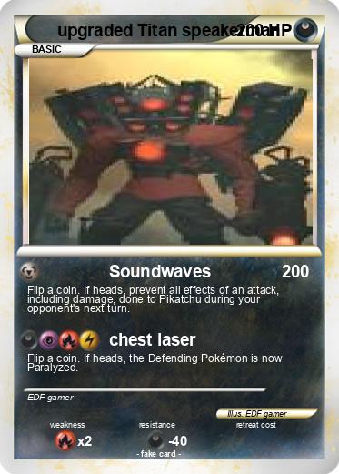 Pokemon upgraded Titan speakerman