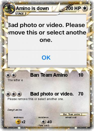 Pokemon Amino is down
