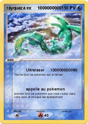 Pokemon rayquaza ex     1000000000