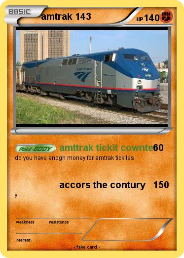Pokemon amtrak 143