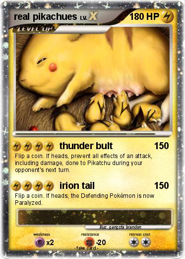 Pokemon real pikachues