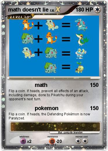 Pokemon math doesn't lie