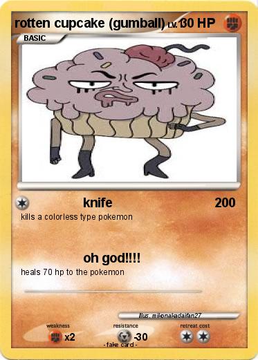Pokemon rotten cupcake (gumball)