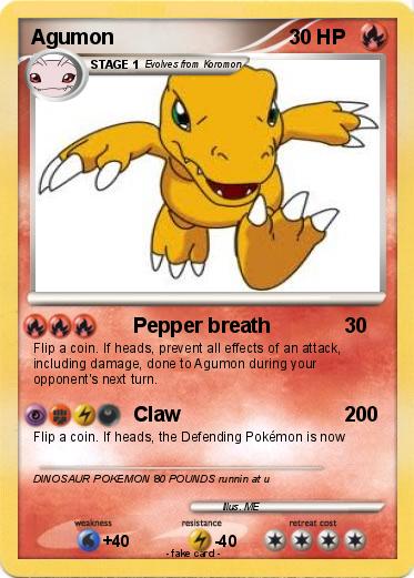 Pokemon Agumon