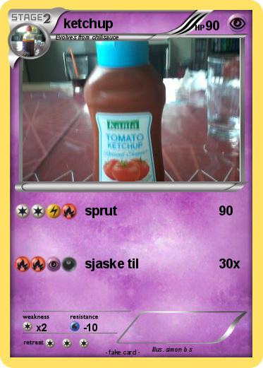 Pokemon ketchup