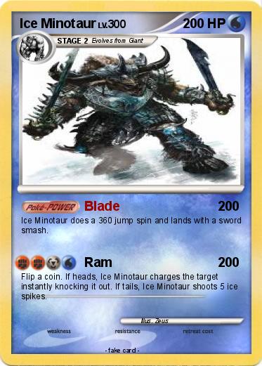 Pokemon Ice Minotaur