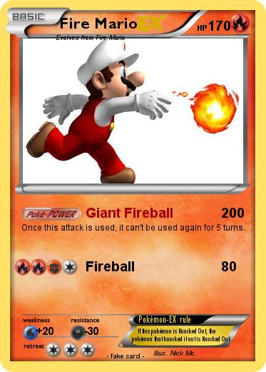 Pokemon Fire Mario