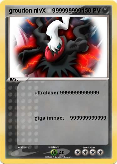 Pokemon groudon nivX    999999999