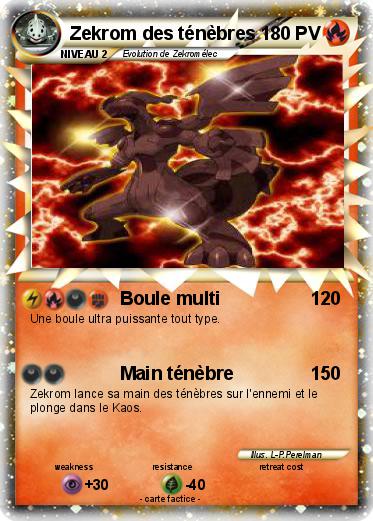 Pokemon Zekrom des ténèbres