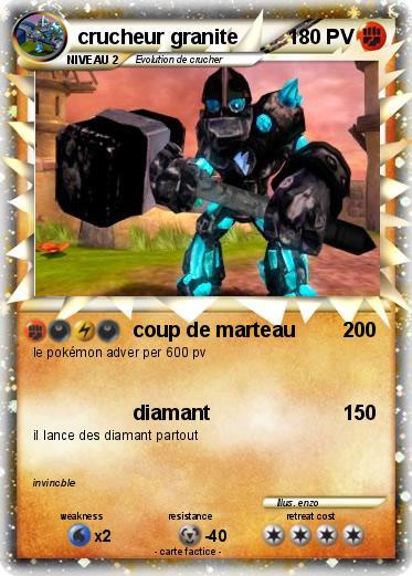 Pokemon crucheur granite