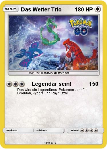 Pokemon Das Wetter Trio