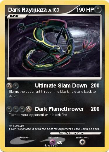 Pokemon Dark Rayquaza
