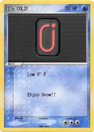 Pokemon It's COLD!