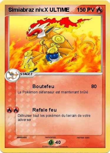Pokemon Simiabraz niv.X ULTIME