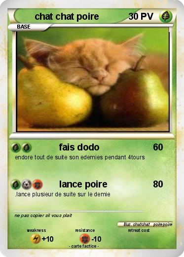 Pokemon chat chat poire