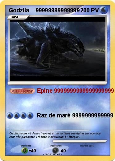 Pokemon Godzila    99999999999999