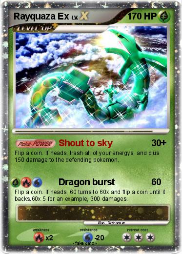 Pokemon Rayquaza Ex