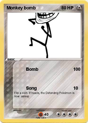 Pokemon Monkey bomb