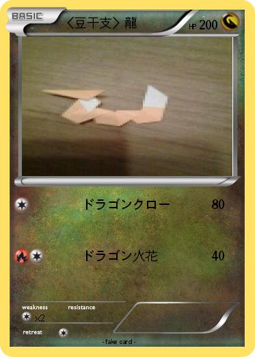 Pokemon 〈豆干支〉龍