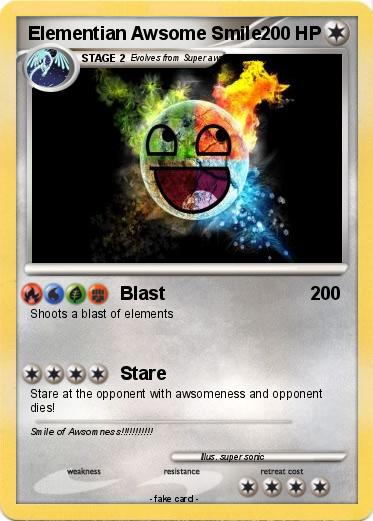 Pokemon Elementian Awsome Smile