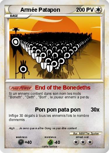 Pokemon Armée Patapon