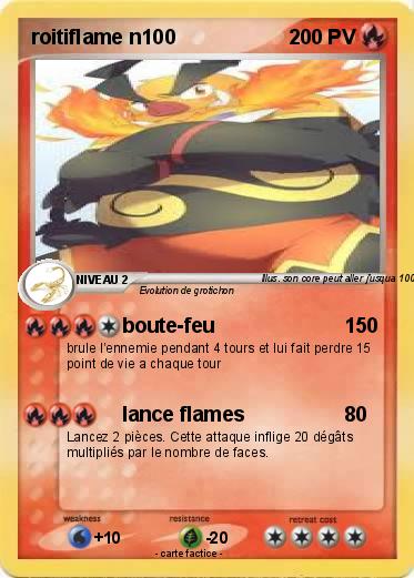 Pokemon roitiflame n100