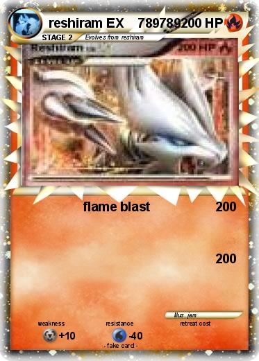 Pokemon reshiram EX    789789