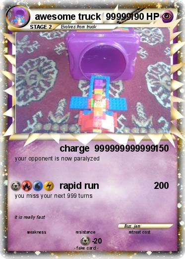 Pokemon awesome truck  99999