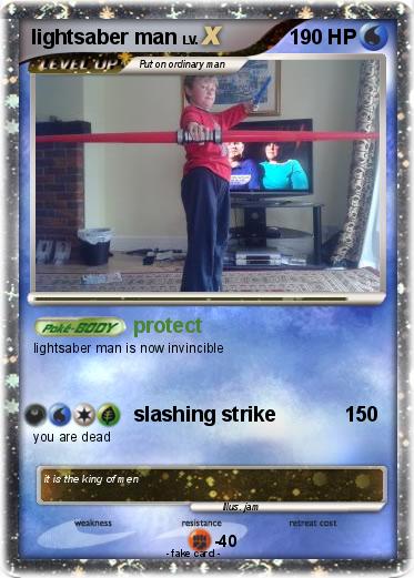 Pokemon lightsaber man