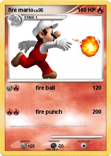 Pokemon fire mario