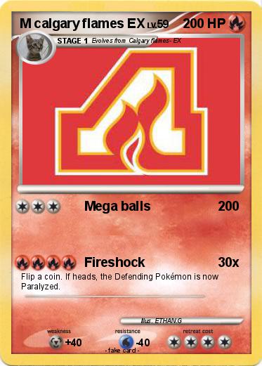 Pokemon M calgary flames EX