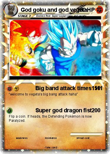 Pokemon God goku and god vegeta