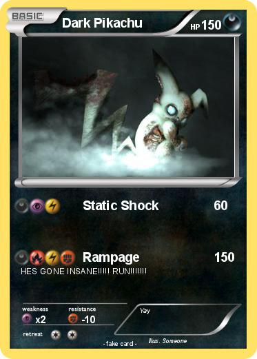 Pokemon Dark Pikachu